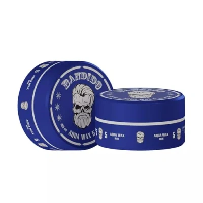 Abbildung von BANDIDO Aqua Hair Wax No.5 Haarwachs Männer für Natürliche Frisuren, Mittlerer Halt, 150 ml Lang anhaltender Glanz Edge Control Geeignet Alle Haartypen.