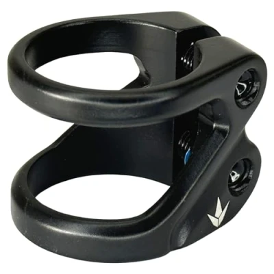 Abbildung von Scooters Blunt Stunt Scooter Cut Out Double Clamp 31,9/34,9 Tret Roller Ersatz Lenker Klemme + Fantic26 Sticker (Z 2 bolt Forged Light Schwarz)