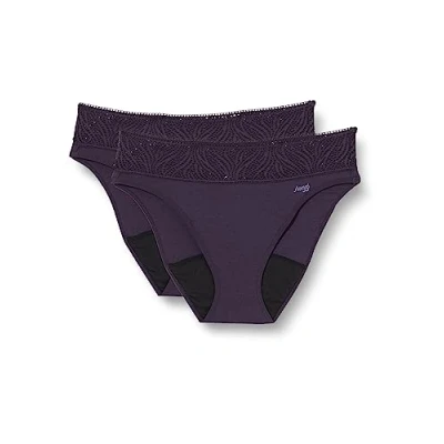 Abbildung von sloggi Damen Period Pants Medium 2P Hikini/Tai, Blueberry, L
