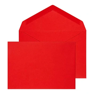 Abbildung von Purely Everyday ENV2662 Briefumschläge Naßklebung Rot C6 114 x 162 mm 100g/m² 500 Stück