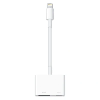 Abbildung von HDMI Adapter Lightning von Original Apple Weiß Kunststoff