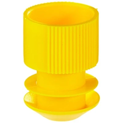 Abbildung von neoLab Polyethylen Lamellengriffstopfen, Gelb, 16mm x 25mm, 100 Stück