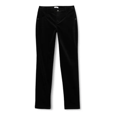 Abbildung von s.Oliver Damen Cord Hose, Relaxed Fit Black, 48