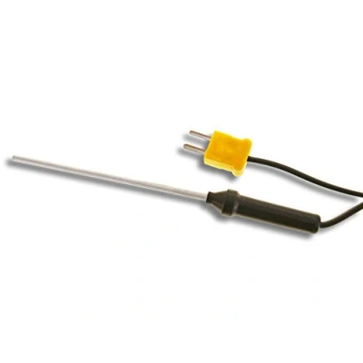Abbildung von PeakTech Typ K Stabtemperaturfühler 50 C bis 300 / Langer Temperaturfühler in 75 mm Stab Bauform mit Kabellänge, 1 Stück, TF 55