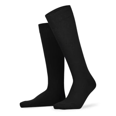 Abbildung von Hudson Herren Kniestrümpfe Relax Woolmix Clima druckfreier Bund Black 0005 39 42