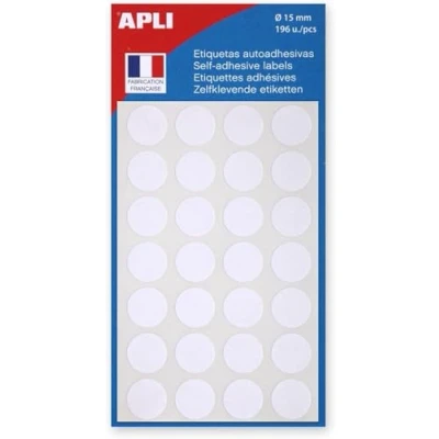 Abbildung von agipa 111840 Markierungspunkte, Durchmesser: 15 mm, rund, weiß