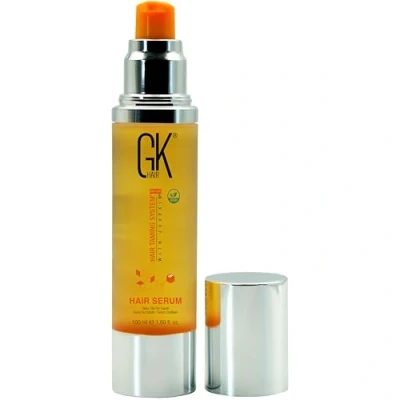 Abbildung von GK Hair Global Keratin 100% Organic Argan Oil Anti Frizz Serum (3.4 Fl Oz/100ml) Styling Glättung Kräftigung Hydratisierung &amp; Nähren Hitzeschutz Glanz Control Dry Damage Repair