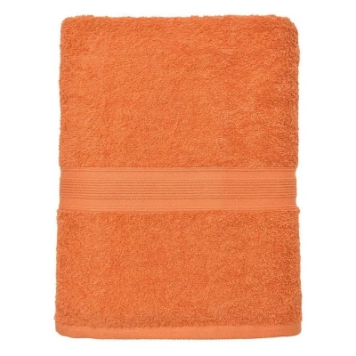 Abbildung von leevitex® Saunatuch Frottee XXL, (1 St), 80 x 200 cm, extra groß &amp; saugfähig, Terrakotta/Dunkelorange