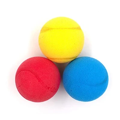 Abbildung von Kyto Softball Softbälle 3 Stück 6,5 cm Blau Tennisbälle (3er Set)
