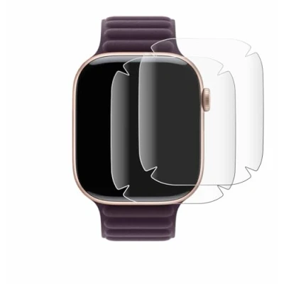 Abbildung von BROTECT 2 Stück Full Cover Schutzfolie für Apple Watch Series 10 (42 mm) Screen Displayschutz Folie [3D Curved, Kristall Klar]