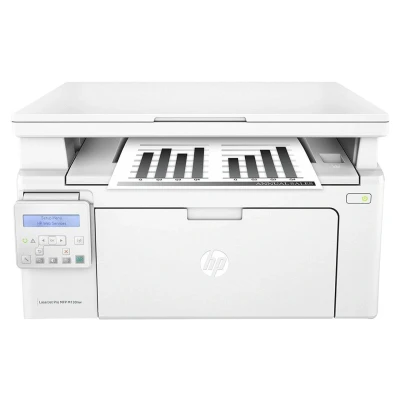 Abbildung von HP LaserJet Pro M130nw Laserdrucker Multifunktionsgerät (Schwarzweiß Drucker, Scanner, Kopierer, WLAN, LAN, Airprint) weiß