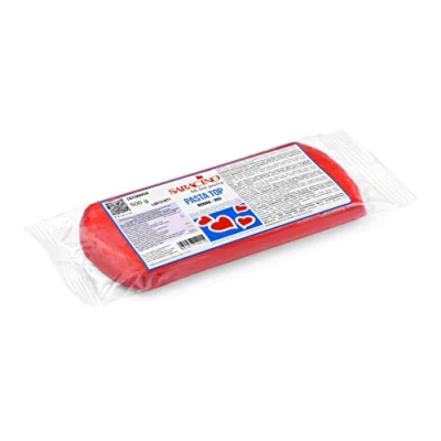 Abbildung von Saracino Fondant Top Rot Zum Eindecken 500 g Made In Italy