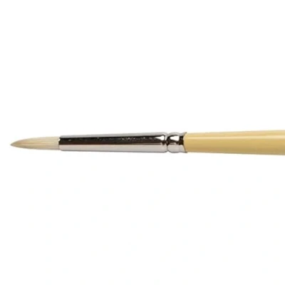 Abbildung von Winsor &amp; Newton 5869002 Künstler Chunking Schweineborsten Pinsel für Ölfarben, hohe Farbaufnahme, gleichmäßige Farbabgabe Rundpinsel Nr. 2, langer Stiel