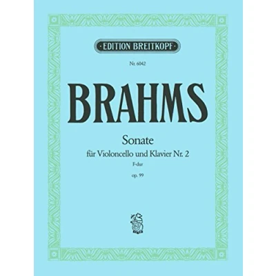 Abbildung von Sonate Nr. 2 F dur op. 99 für Cello und Klavier Breitkopf Urtext (EB 6042)