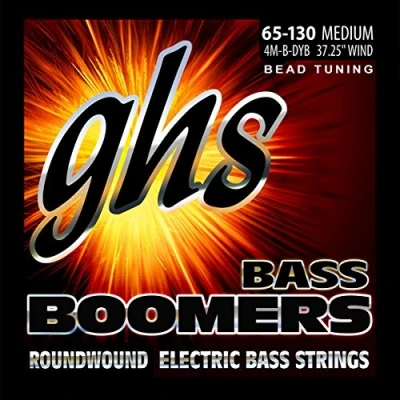 Abbildung von GHS Bass Boomers String Set, 4 String, Medium, .065 .130, BEAD Tuning