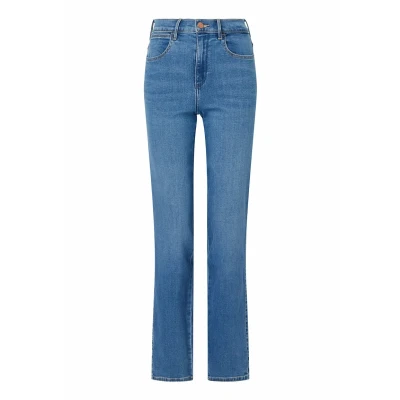 Abbildung von Wrangler Jeans Straight Leg, Damen, Größe: 28x34, Aurelia