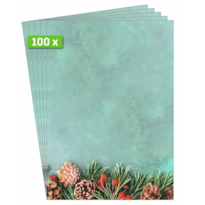 Abbildung von Sigel Weihnachtspapier A4 90g 100 Blatt Green Christmas