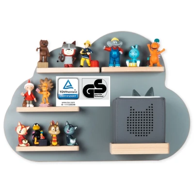 Abbildung von VCM Wandregal Regal Holz Wolke Kinder Toniebox Tonies Figuren, 1 tlg.