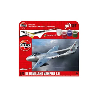 Abbildung von de Havilland Vampire T.11, 1:72 hanging gift set