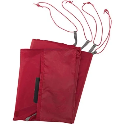 Abbildung von Msr Universal Zeltbodenplane Tarp mit Fußabdruck, Rot, Regular 82 x 48&quot;