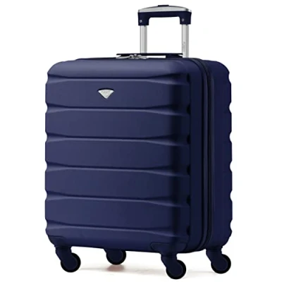 Abbildung von Flight Knight Leichte 4 Rad ABS Hartschalenkoffer, Handgepack, zugelassen fur Fluggesellschaften, einschließlich British Airways, und maximale große easyJet, Handgepacktasche 56x45x25 cm