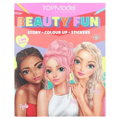 Abbildung von Depesche 13137 TOPModel Beauty Fun Malbuch mit 36 Seiten zum Gestalten von Model Motiven, inkl. 3 Doppelseiten Aufkleber