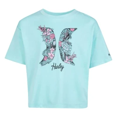 Abbildung von Hurley Mädchen Hrlg Lush Logo Tee T Shirt, grün (Aurora Green), 10 Años