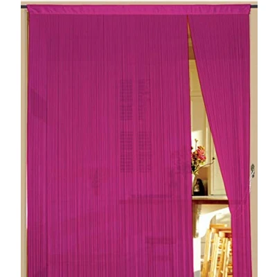 Abbildung von Kaikoon Fadenvorhang Vorhang Fadenstore Fadengardine Messe 90 cm x 240 pink