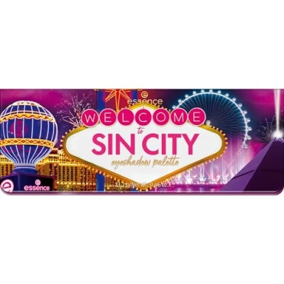 Abbildung von essence welcome to SIN CITY eyeshadow palette, Lidschatten, Mehrfarbig, 12 Farben, schimmernd, farbintensiv, vegan, ohne Mikroplastikpartikel, Nanopartikel frei, Parfüm, 1er Pack (13.2g)