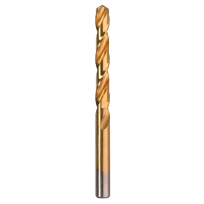 Abbildung von kwb 238650, Bohrer, Spiralbohrer Bit, Drehung der rechten Hand, 5 mm, Legierter Stahl, Eisenguss, Kupfer, Edelstahl, Edelstahlblech (dünn), Titanbeschichteter Hochgeschwindigkeitsstahl (HSS TiN)