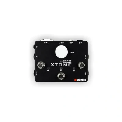 Abbildung von XSONIC Xtone Mobile Audio Interface mit extrem niedriger Latenz, 192 kHz Abtastrate, 108 dB Dynamikbereich, Expression Pedal Eingang, Unterstützung für iOS, Windows, Mac, BIAS FX