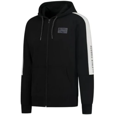 Abbildung von RUSSELL ATHLETIC A20452 IO 099 Zip THR Hoody Sweatshirt Herren Black Größe XL