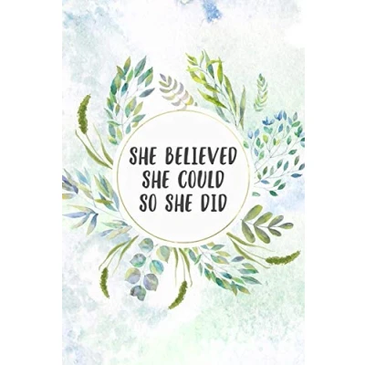 Abbildung von She Believed Could So Did: Inspirational Journal (Notebook, Diary) Christian Gift for Women, Sermon Notes