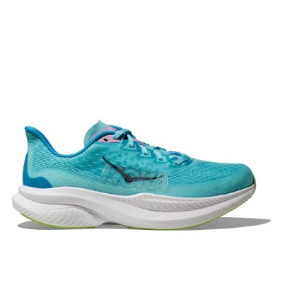 Abbildung von HOKA MACH 6 Laufschuh Neutral, Damen, Größe: 42 2/3, Cloudless/waterpark Schuhe