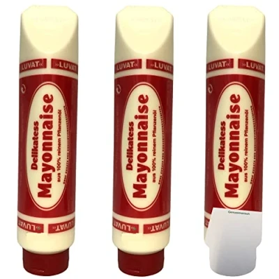 Abbildung von Luvat Delikatess Mayonnaise 3er Pack (3x875ml Tube) + usy Block