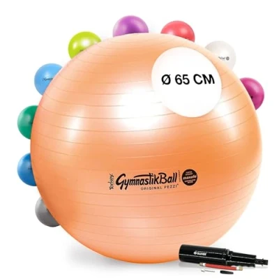 Abbildung von PEZZI Original Pezziball MAXAFE 65 cm m. Pumpe Kupfer Gymnastikball
