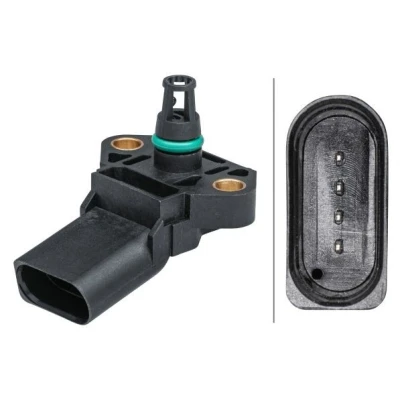 Abbildung von HELLA 6PP 009 403 341 Sensor, Ladedruck mit Dichtung VOLKSWAGEN: Golf 7 Schrägheck, Polo V up! SEAT: Ibiza 4 ST