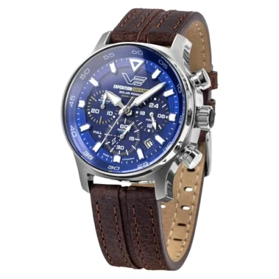 Abbildung von Vostok Europe VR42 592A762 Herren Chronograph Solar Expedition South Pole Braun/Blau