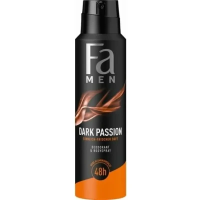 Abbildung von 6x Fa Men Deospray Dark Passion ohne Aluminiumsalze / 48h Schutz 150ml
