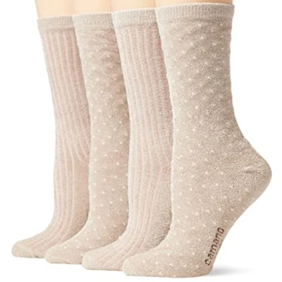 Abbildung von camano Online Female COSY Shiny Socks IN BOX 4 PACK Socken, Damen, Größe: 39 42, Nature