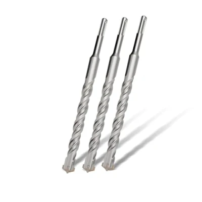 Abbildung von 3tlg SDS Plus Bohrer 6 x 210mm,Hammerbohrer mit 4 Hartmetall Schneiden,Betonbohrer Ideal zum Bohren in Stein, Beton, Naturstein, Ziegelmauer