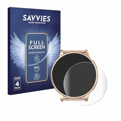 Abbildung von Savvies 4 Stück Full Screen Schutzfolie für Ruxingx G35 Cover Displayschutz Folie [3D Curved, Transparent, Anti Fingerabdruck]