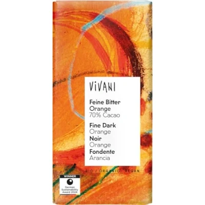 Abbildung von Vivani Feine Bitterschokolade mit Marzipan Amarettofllung, 5er Pack (5 x 100 g)
