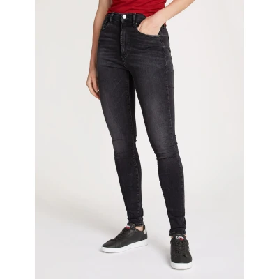 Abbildung von Tommy Jeans Sylvia Skinny Fit, Damen, Größe: 26x32, Denim black