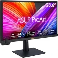 Abbildung von ASUS ProArt PA24US 23,6 Zoll 4K UHD Professioneller Monitor 16:9 IPS, 3840x2160 ergonomisch, Pivot, Calman, HDR10, HLG, 10 bit, Kalibrierung 12G SDI, DP, HDMI, 80W USB C, Hub, Speaker