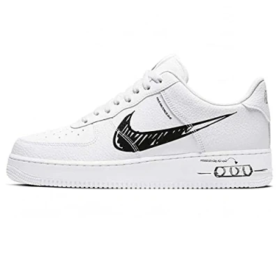 Abbildung von Schuhe Air Force 1 Sketch White Black