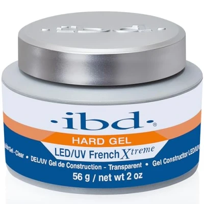 Abbildung von IBD Hard Gel LED/UV French Xtreme Clear, 1er Pack (1 x 56 g) MADE IN USA Premium Aufbaugel für Gelnägel