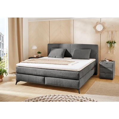 Abbildung von Jockenhöfer Gruppe Boxspringbett Kira, inkl. LED Licht, USB Ladeports, 7 Zonen Matratze und Topper