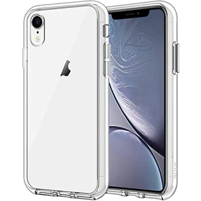 Abbildung von JETech Hülle für iPhone XR 6,1 Zoll, Nie Vergilbung Handyhülle Stoßfest, Schutzhülle Anti Kratzt Transparent Rückseite (Durchsichtig)