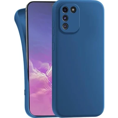 Abbildung von MyGadget Hülle kompatibel mit Samsung Galaxy S10 Lite robuste Handyhülle TPU Case Slim Silikonhülle Back Cover Kratzfest Schutzhülle Matt Dunkelblau